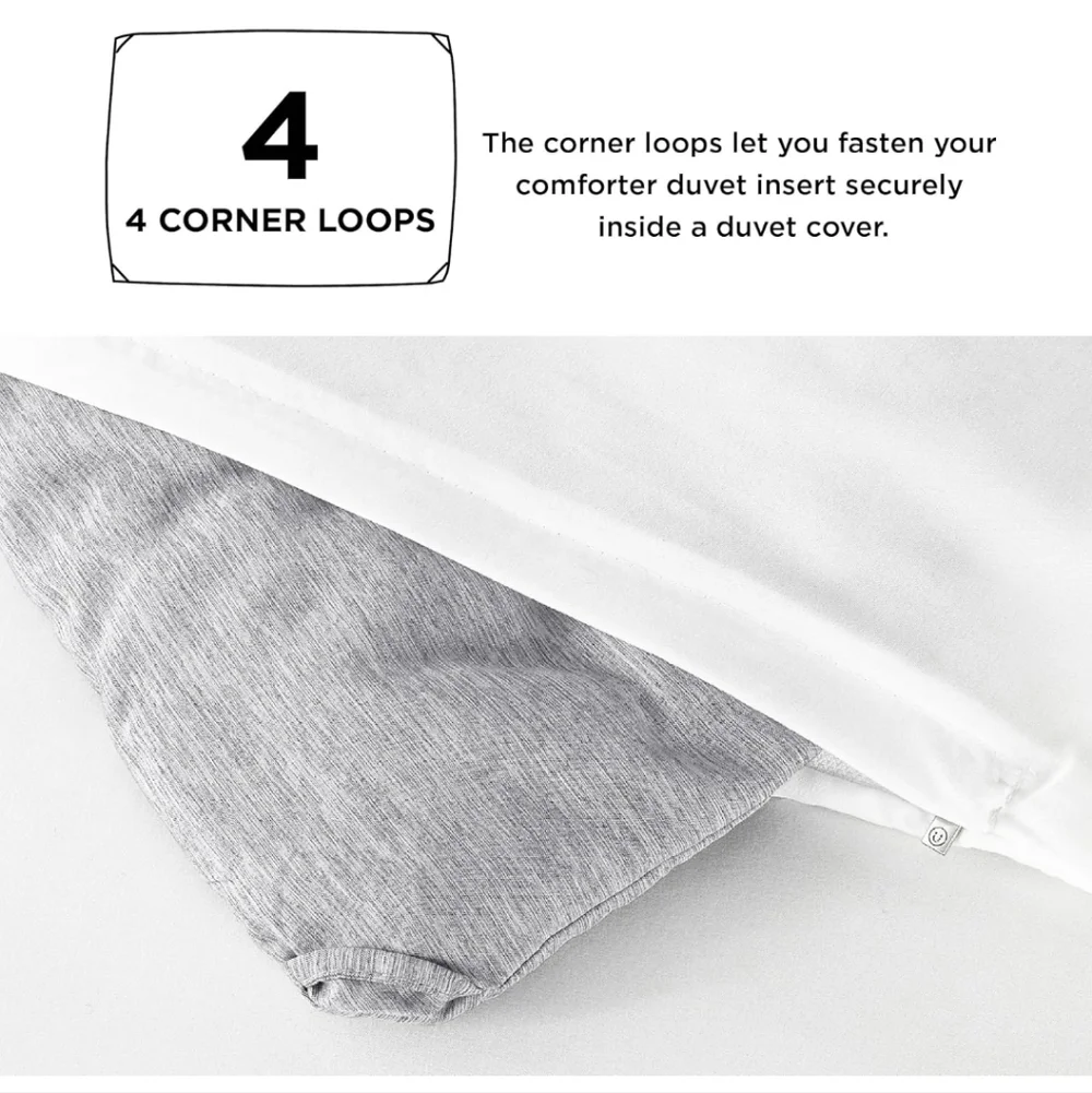 Bedsure King Size Comforter Set - Grey Soft Bedding for All Seasons Cationic Dye
